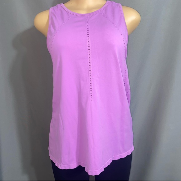 Athleta Foothilll Tank Top Plumeria Purple Medium Athletic Top - Picture 7 of 11